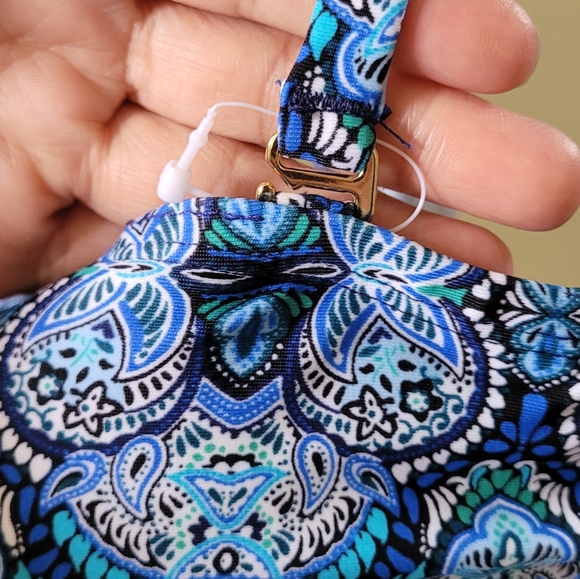 CHAPS Swimwear Skirted One Piece Swimsuit Size 12 - Picture 5 of 14